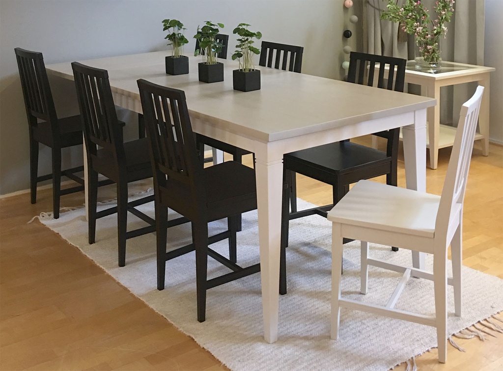 Ruokapöytä, 165x90 cm