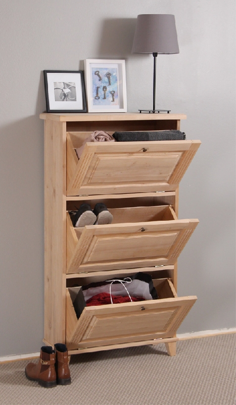 Kenkäkaappi 3 ovea, kapea