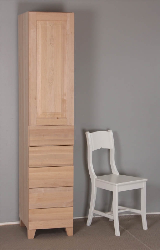 3-ovinen vaatekaappi laatikoilla, 115x52x195 cm