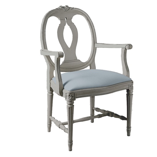 [1684] Medaljonki-tuoli käsinojilla