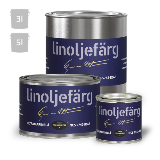 Ultramariinin sininen pellavaöljymaali