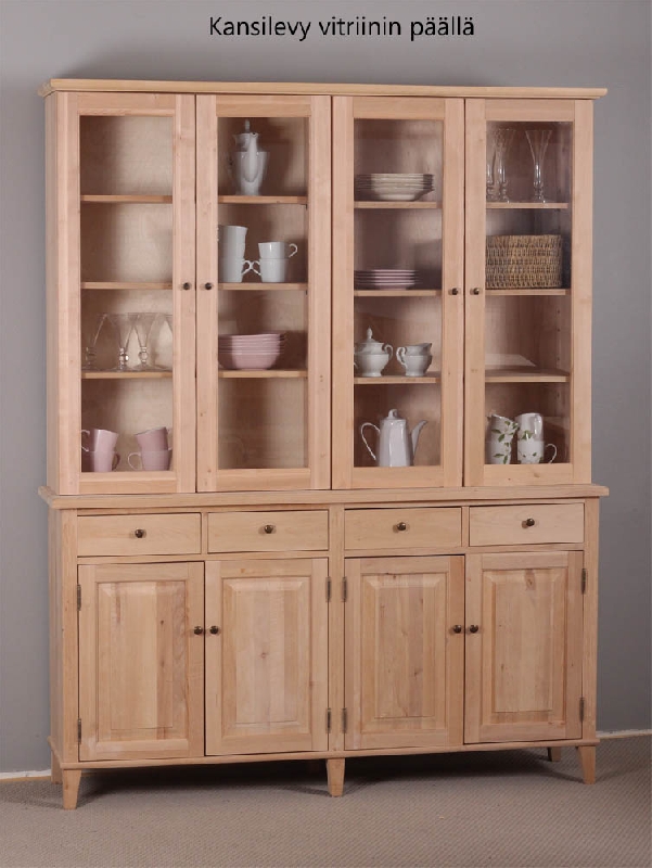 Vitriini, 165x42x208 cm, sileä lasi