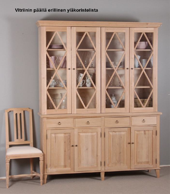 Vitriini, 165x42x213 cm, salmiakkilasi