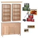 Punainen avohyllykkö 125 cm