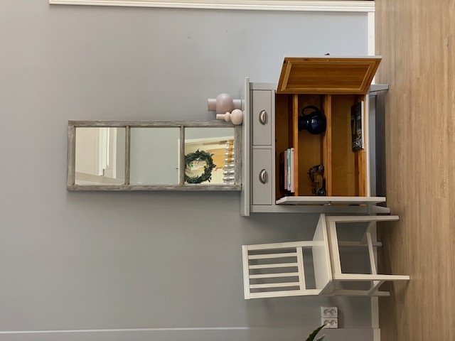 Peili "Wanha ikkuna" Ranskalainen valkokalkki