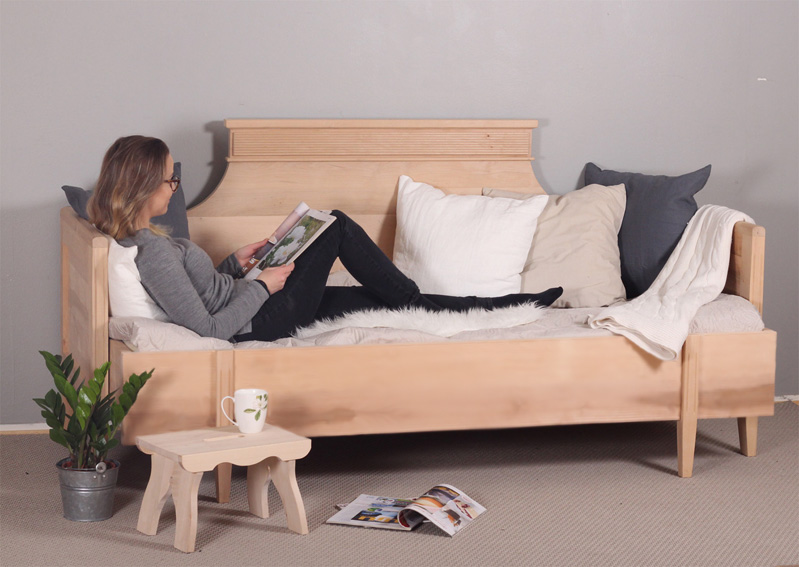 Kustavilainen sivustavedettävä sohva