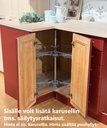 Kulmakaappi keittiöön