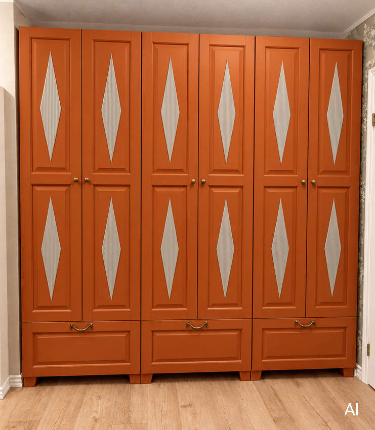 Korkea vaatekaappi, 75x52x232 cm, iso ltk