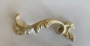 Rokokoo-vedin, väri: valkokulta, 102 x 50 mm