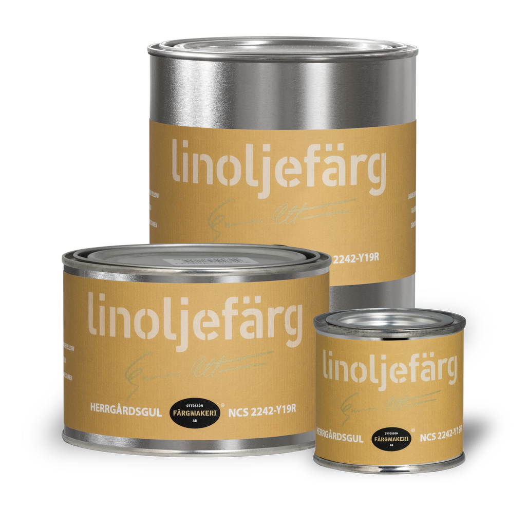 Kartanonkeltainen pellavaöljymaali