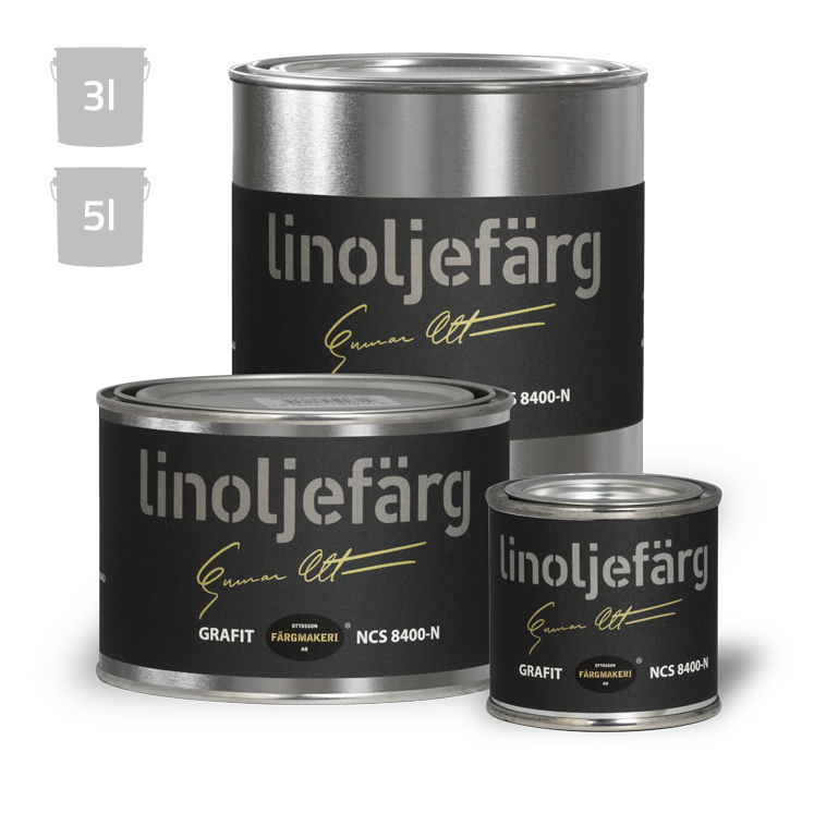 Grafiitinharmaa pellavaöljymaali