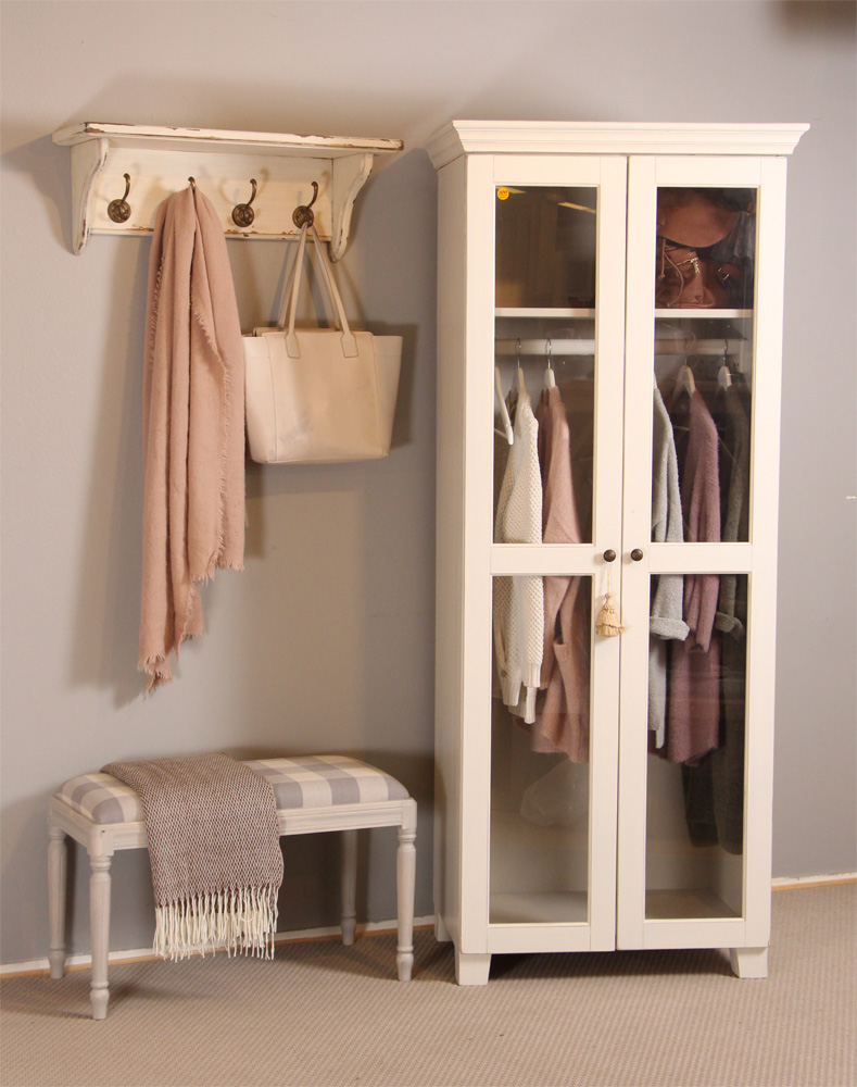 Lasiovinen vaatekaappi 2-ovi (195)