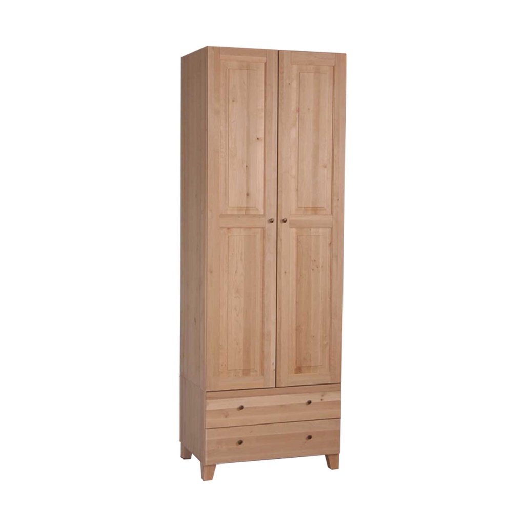 Korkea vaatekaappi, 75x52x232 cm, 2-ltk