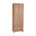 Korkea vaatekaappi, 75x52x232 cm, 2-ltk