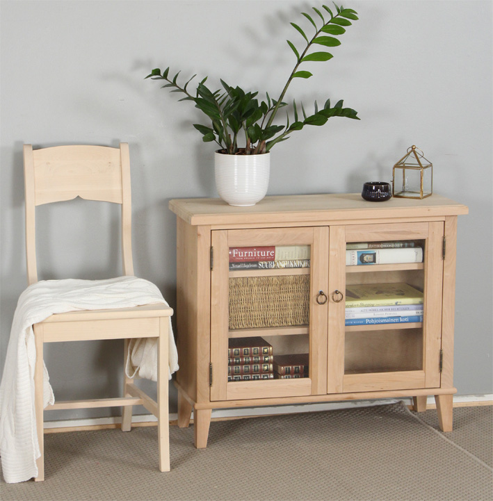 Lasiovinen matala kaappi (85x38x70)