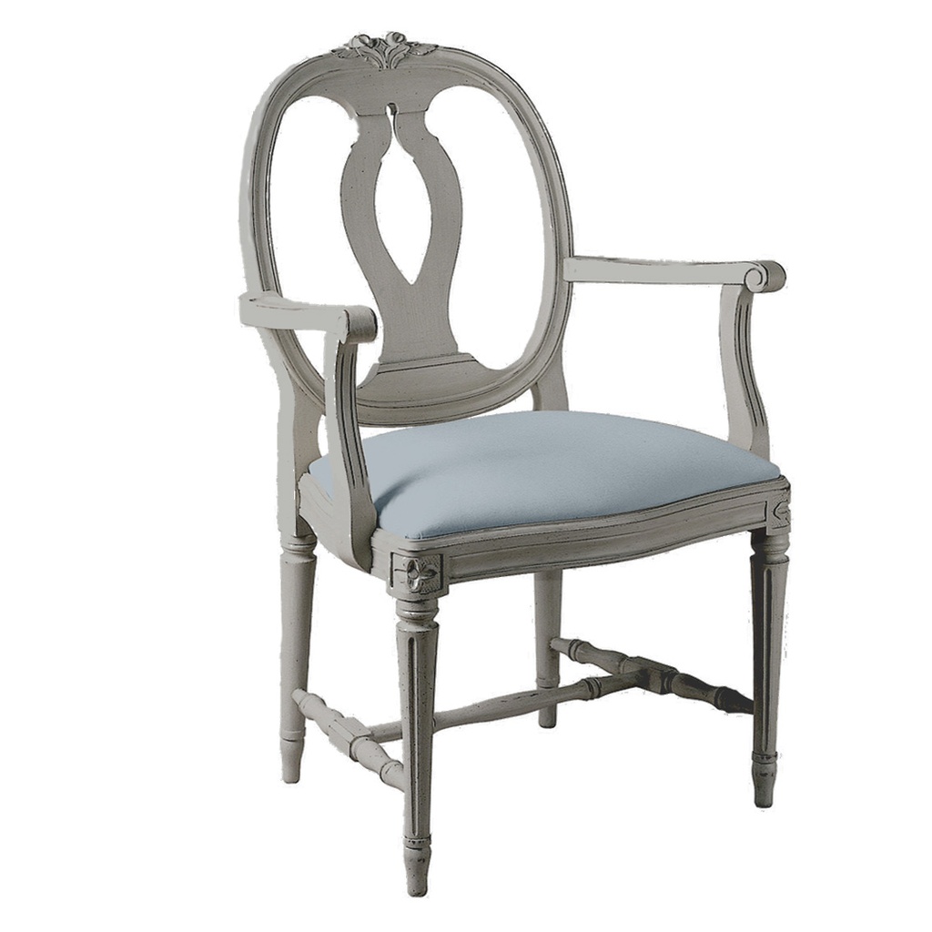 Medaljonki-tuoli käsinojilla