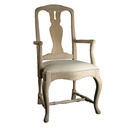 Varhaisrokokoo-tuoli käsinojilla