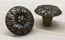 30 mm kukkanuppi, väri: antiikkimessinki