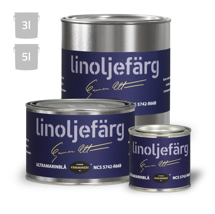 Ultramariinin sininen pellavaöljymaali