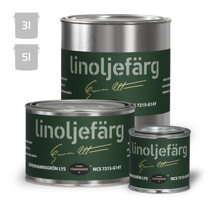 Kööpenhaminanvihreä kirkas pellavaöljymaali