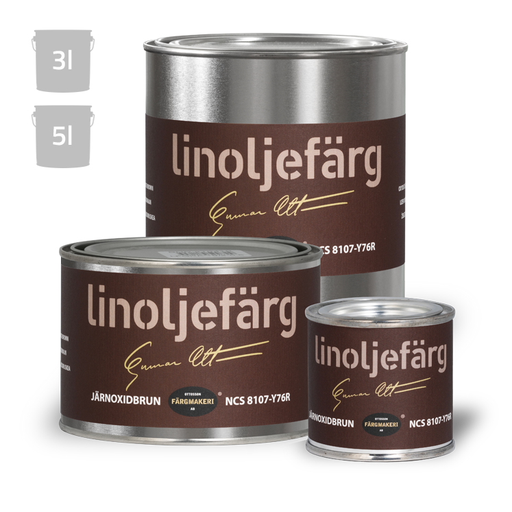Rautaoksidiruskea pellavaöljymaali