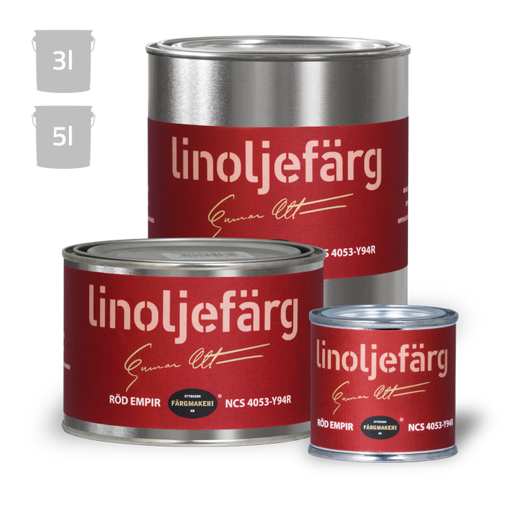 Empirenpunainen pellavaöljymaali