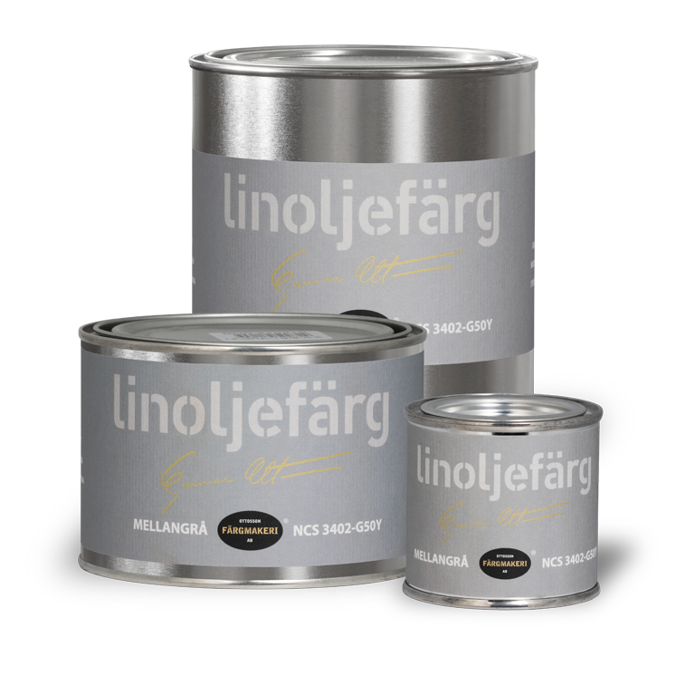 Keskiharmaa pellavaöljymaali