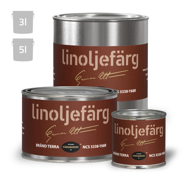 Poltettu terra pellavaöljymaali