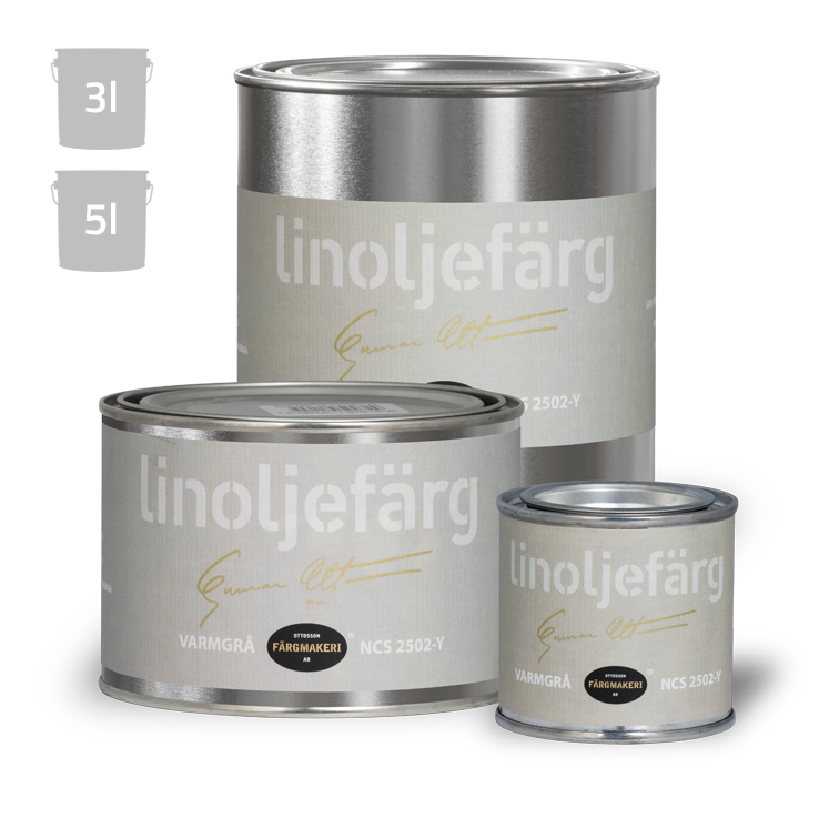 Lämminharmaa pellavaöljymaali