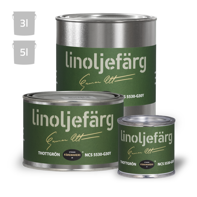 Thottinvihreä pellavaöljymaali