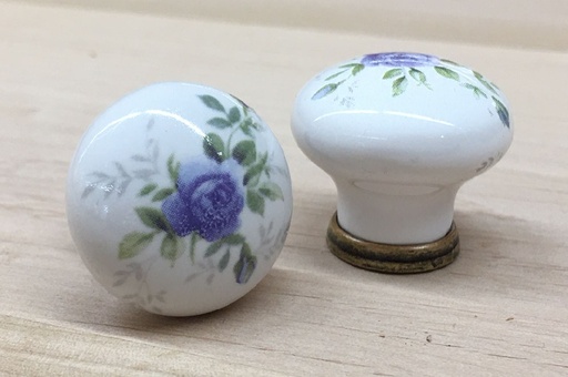 [1862] Posliininuppi, 'sininen ruusu'