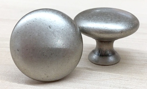 [2150] Sileä nuppi, väri: antiikkihopea, 30 mm