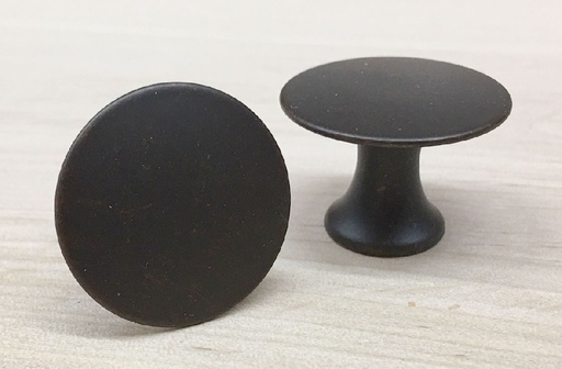 [1569] Litteä nuppivedin, mustanruskea, 25 mm