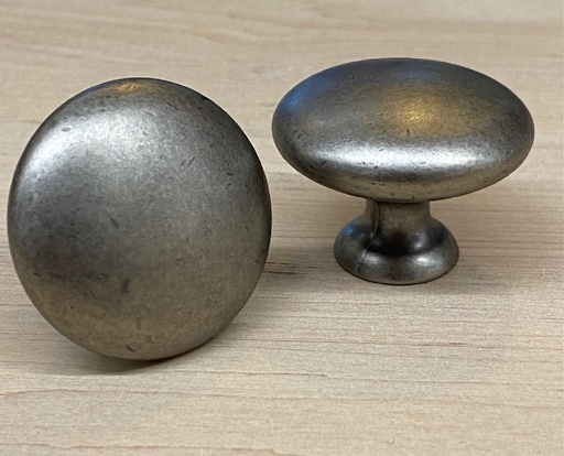 [2151] Sileä nuppi, väri: antiikkihopea, 35 mm