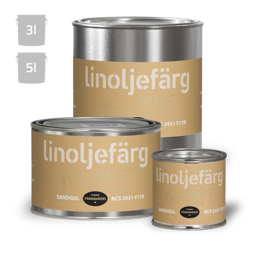 Hiekankeltainen pellavaöljymaali