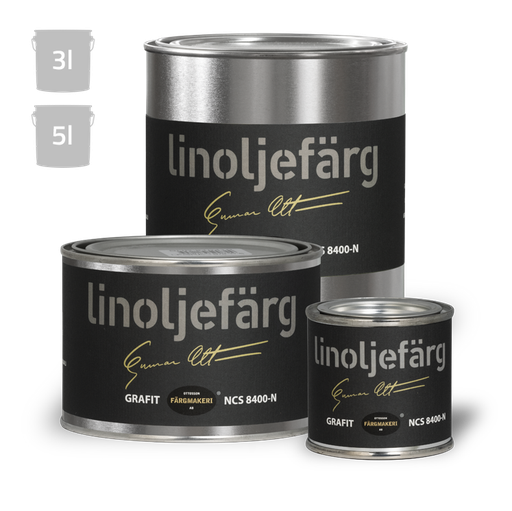 Grafiitinharmaa pellavaöljymaali