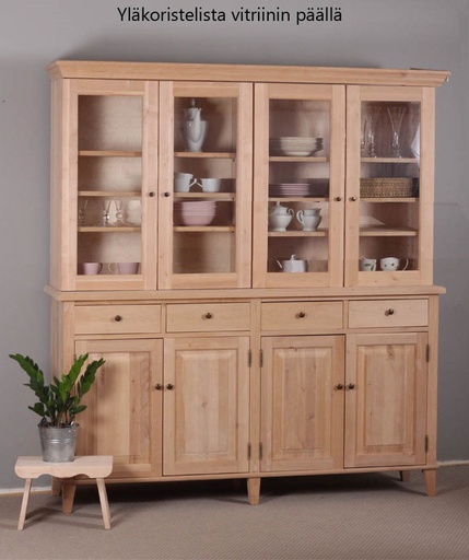 Vitriini, 165x42/52x182 cm, lasiovi