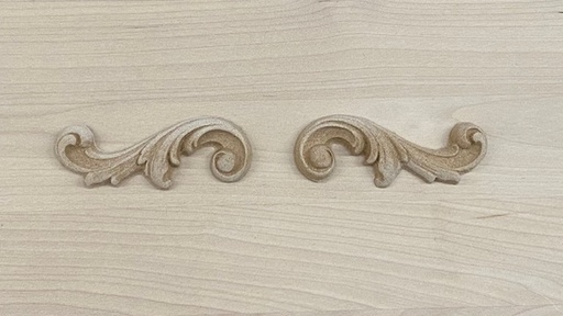 Rokokoo-puumassakoriste, 81 mm