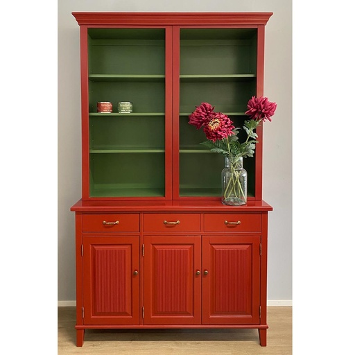 Punainen avohyllykkö 125 cm