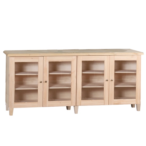 Lasiovinen taso kork. 75 cm, sileälasi