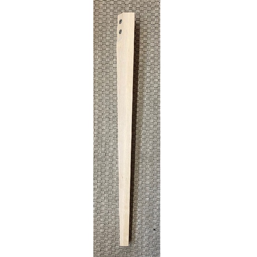 [2176] Sivu-/kirjoituspöydän jalka, kork. 74 cm koivu