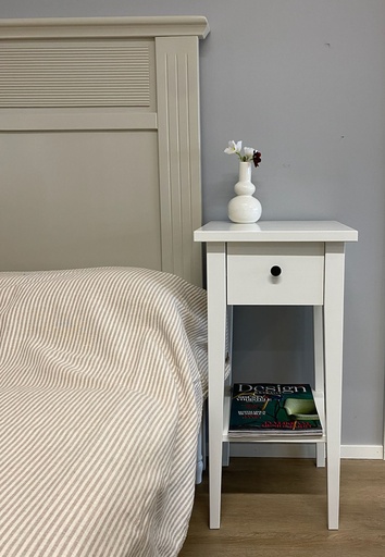 [2587] Lamppupöytä, luonnonvalkoinen