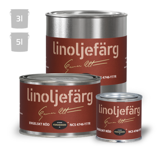 Englanninpunainen pellavaöljymaali