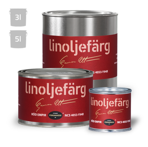 Empirenpunainen pellavaöljymaali