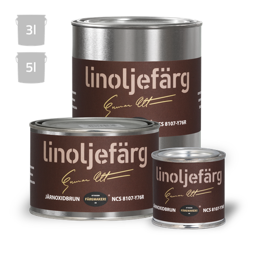 Rautaoksidiruskea pellavaöljymaali