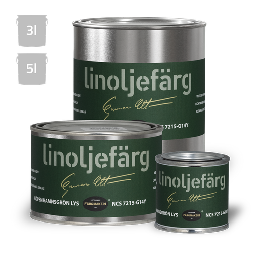 Kööpenhaminanvihreä kirkas pellavaöljymaali