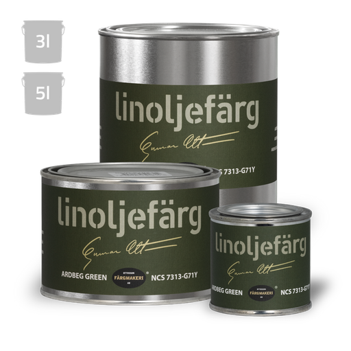 Ardbeginvihreä pellavaöljymaali