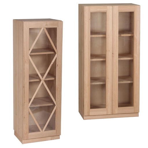 Kaappi (kork. 115 cm Lasiovi)